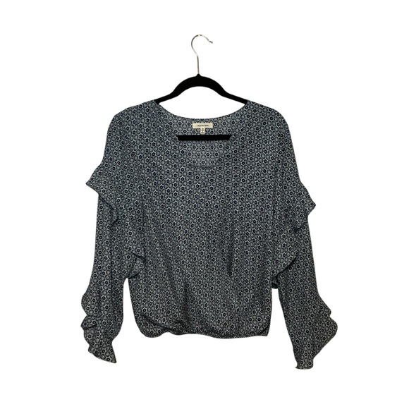 Max Studio Monochrome Patterned Blouse - Picture 1 of 5